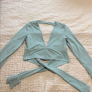 Susana Monaco Light Blue Crop Top